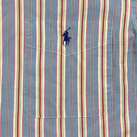 POLO RALPHLAUREN　"STRIPE" BUTTON DOWN SHIRT