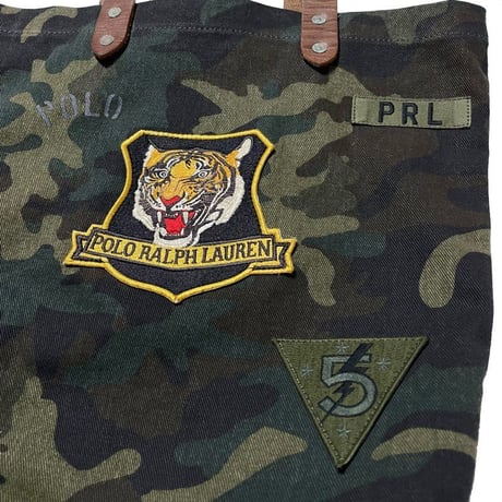 POLO RALPHLAUREN　"TIGER PATCH" TOTE BAG