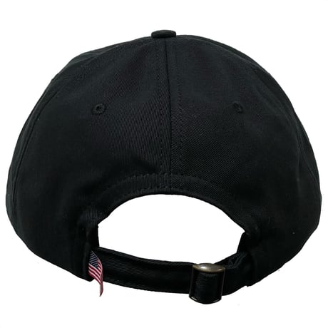 COOPERSTOWN BALL CAP（別注) "P EMBROIDERY" BASEBALL CAP (BLACK)