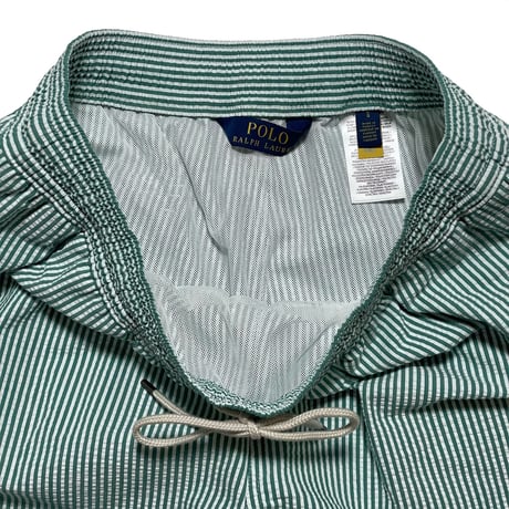 POLO RALPHLAUREN "SEERSUCKER"　SWIM SHORTS (GREEN)