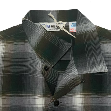 FIVE BROTHER　"GREY OMBRE" CUBAN SHIRT