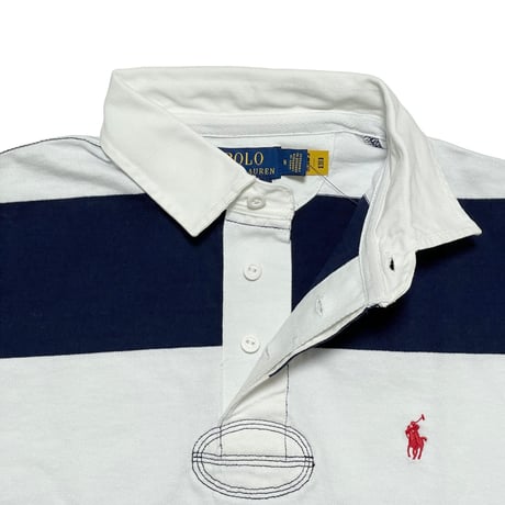 POLO RALPHLAUREN　"COLOR BLOCK" RUGBY SHIRT