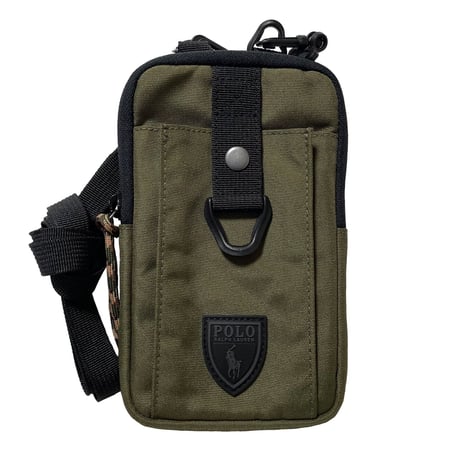 POLO RALPHLAUREN　"COATING CANVAS" POUCH (2COLOR)