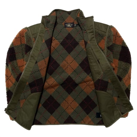 RRL RALPHLAUREN　"CHECKED" FLEECE JACKET