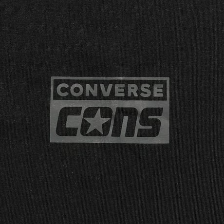 CONVERSE　"CONS" LOGO S/S TEE (海外限定/BLACK)