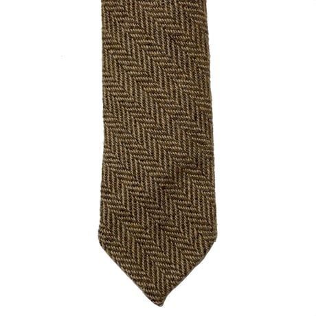 POLO RALPHLAUREN　"HERRINGBONE" MELTON TIE (BROWN)