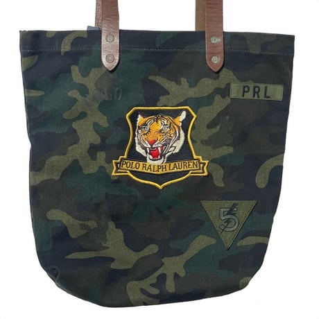 POLO RALPHLAUREN　"TIGER PATCH" TOTE BAG