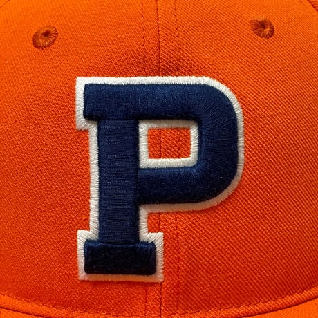 POLO RALPHLAUREN　"P-LOGO" HIGH-CROWN BASEBALL CAP (ORANGE)