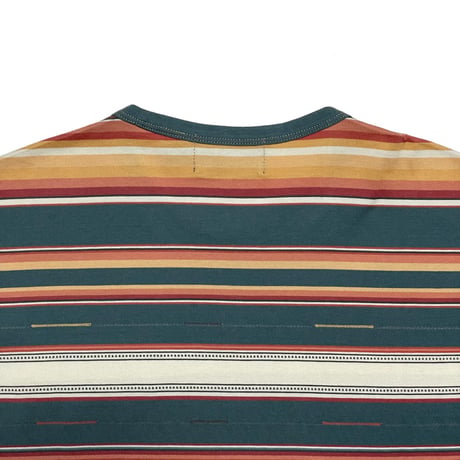 RRL RALPHLAUREN　"STRIPED" JERSEY POCKET S/S TEE
