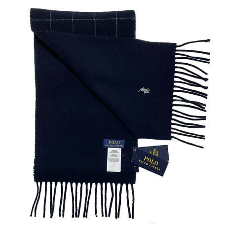 POLO RALPHLAUREN　"WINDOW PEN" WOOL SCAPF