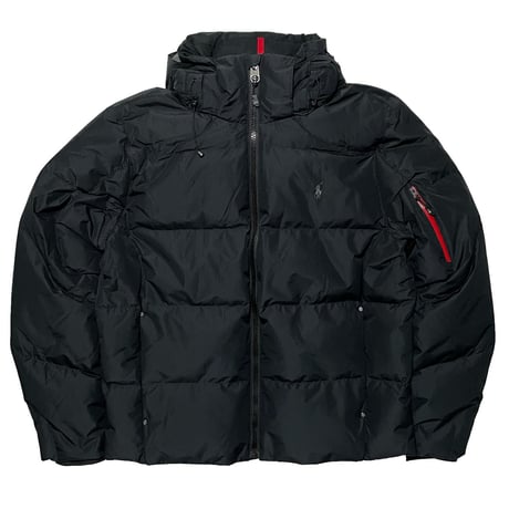 POLO RALPHLAUREN　"RIPSTOP" HOODED DOWNJACKET (BLACK)