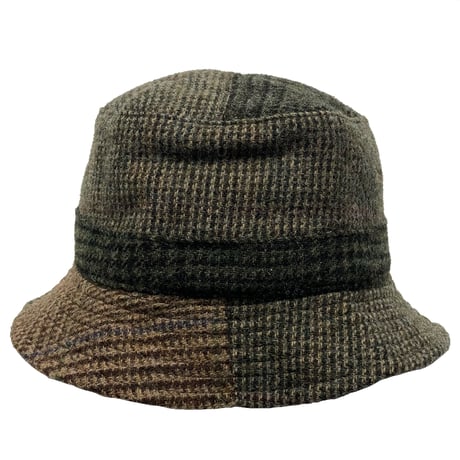 POLO RALPHLAUREN　"PATCH WORK" WOOL BUCKET HAT