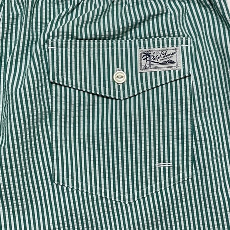 POLO RALPHLAUREN "SEERSUCKER"　SWIM SHORTS (GREEN)