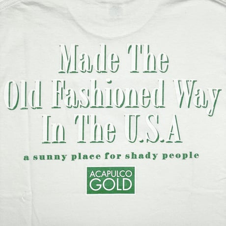 ACAPULCO GOLD　"GOOD OL DAYS" S/S TEE (WHITE)