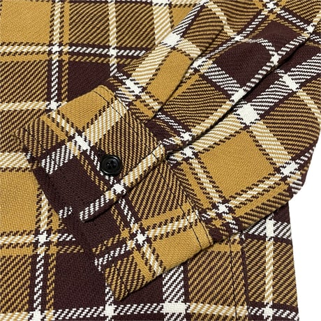 FIVE BROTHER　WORK SHIRTS　MUSTARD CHECK