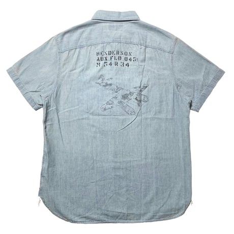 RRL RALPHLAUREN　"GRAPHIC" CHAMBRAY SHIRT