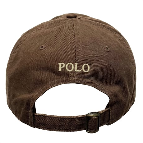 POLO RALPHLAUREN　CLASSIC BASEBALL CAP (CHOCOLATE BROWN)