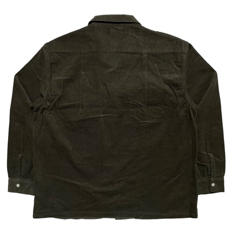 FIVE BROTHER　 L/S OPEN COLLAR CORDUROY SHIRT (D.OLIVE)