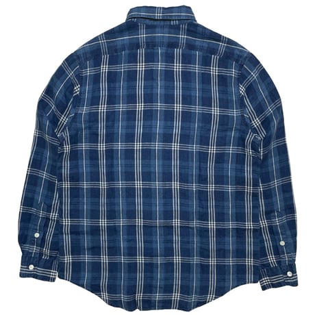 POLO RALPHLAUREN　"PLAID" HEMP SHIRT