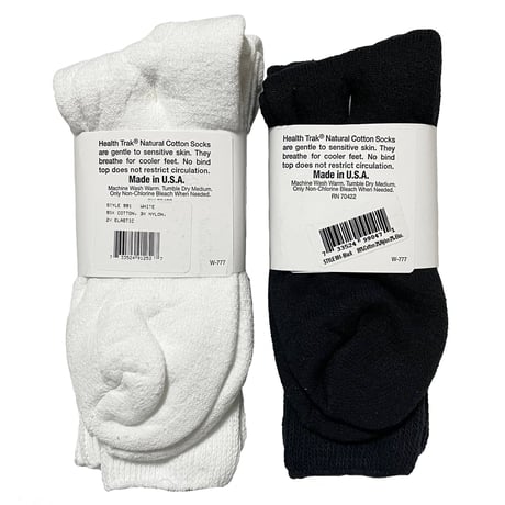 RAILROAD SOCK　2パック"HEALTH TRAK" THERAPEUTIC NATURAL COTTON SOCKS