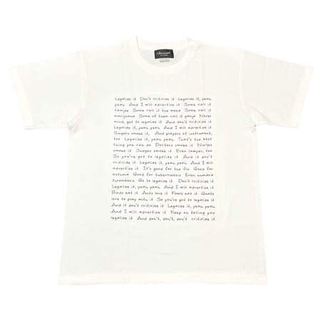 Channel Four Twenty　Lyrics Tee