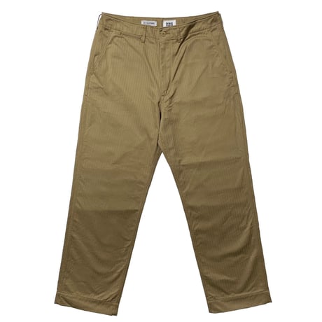 M.V.P. x CORONA　"HERRINGBONE" DESERT SLACKS (KHAKI)
