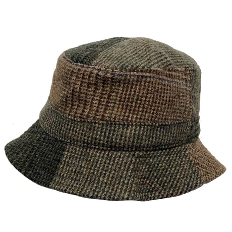 POLO RALPHLAUREN　"PATCH WORK" WOOL BUCKET HAT