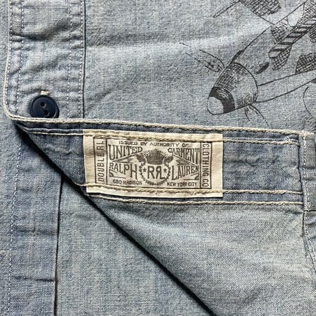 RRL RALPHLAUREN　"GRAPHIC" CHAMBRAY SHIRT