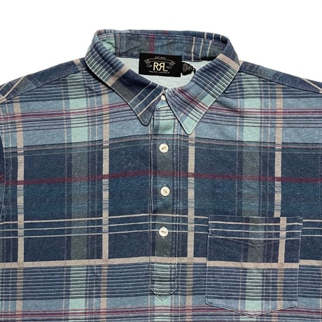 RRL RALPHLAUREN　"PLAID" POLO SHIRT