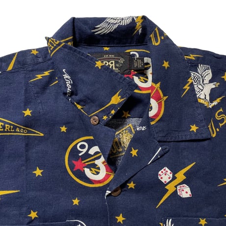 RRL RALPHLAUREN　"VARAITY LOGO" VACATION SHIRT