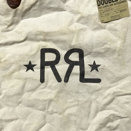 RRL RALPHLAUREN　"RRL LOGO" CAMVAS TOTEBAG
