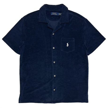 POLO RALPHLAUREN　"TERRY" OPEN COLLAR SHIRT