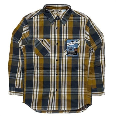 FIVE BROTHER　"YELLOW CHECK" WORK SHIRTS