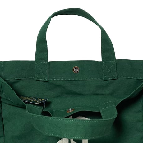 POLO RALPHLAUREN　CANVAS TOTE BAG (GREEN)