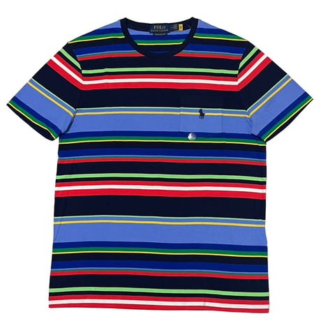 POLO RALPHLAUREN　"MULTI BORDER" POCKET Tee