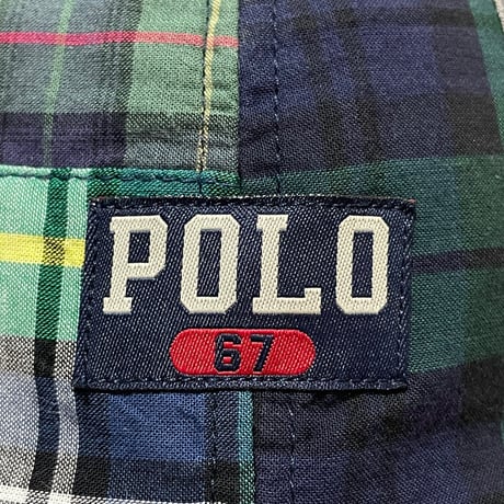 POLO RALPHLAUREN　"INDIAN MADRAS" BASEBALL CAP