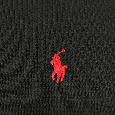 POLO RALPHLAUREN　THERMAL L/S Tee (BLACK)
