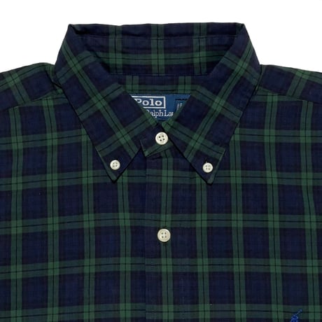 POLO RALPHLAUREN　"THE BIG SHIRT" BUTTONDOWM SHIRT (BLACK WATCH)