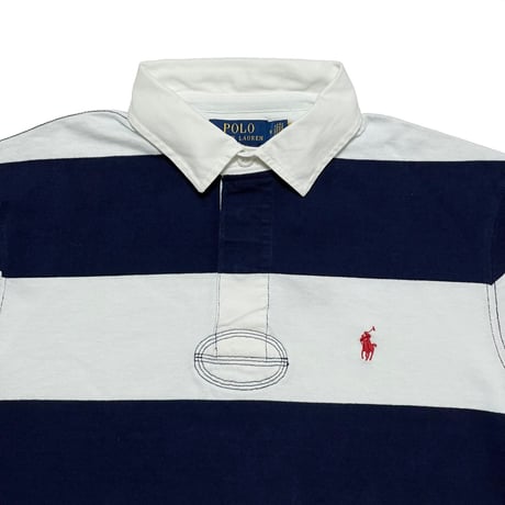 POLO RALPHLAUREN　"COLOR BLOCK" RUGBY SHIRT