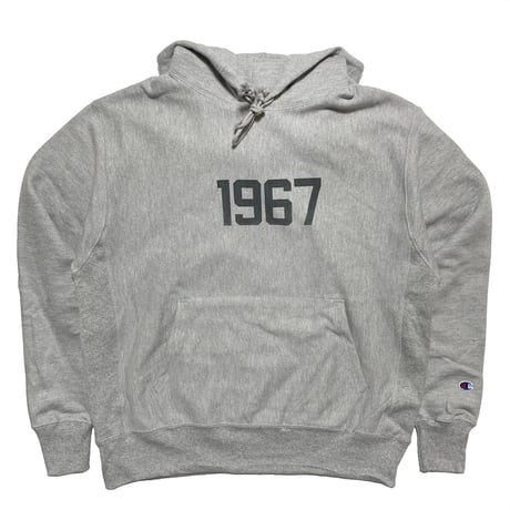 US🇺🇸限定Champion "1967 INK BLACK" 12oz REVERSE WEAVE HOODIE