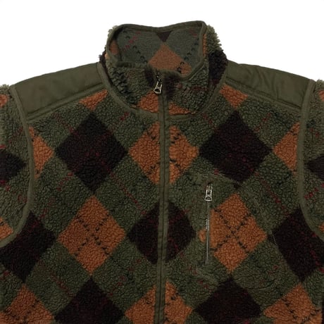 RRL RALPHLAUREN　"CHECKED" FLEECE JACKET
