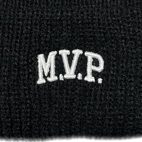 "MVP" KNIT CAP　BLACK