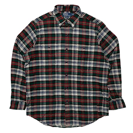 POLO RALPHLAUREN　"CHECKED" FLANNEL SHIRT