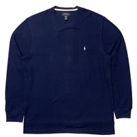 POLO RALPHLAUREN　THERMAL L/S Tee (NAVY)