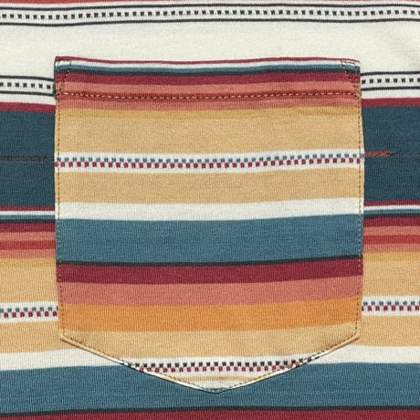 RRL RALPHLAUREN　"STRIPED" JERSEY POCKET S/S TEE