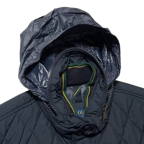 POLO RALPHLAUREN　QUILTING BOMBER JACKET (NAVY)
