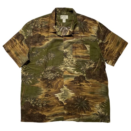 RRL RALPHLAUREN　"LINEN-BLEND" CAMP SHIRT