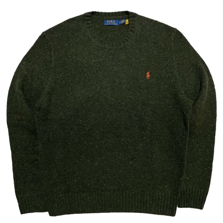 POLO RALPHLAUREN　"MOS GREEN" SWEATER