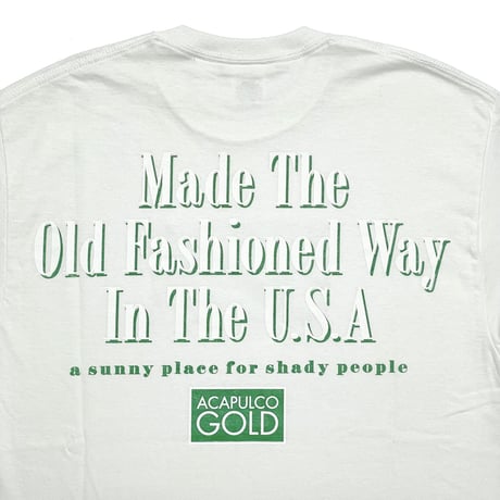 ACAPULCO GOLD　"GOOD OL DAYS" S/S TEE (WHITE)