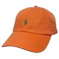 POLO RALPHLAUREN　"PINK PONY" 6PANEL CAP (ORANGE)